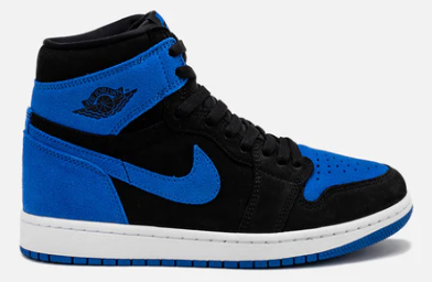 JORDAN MENS LIFESTYLE SHOE AIR JORDAN 1 RETRO HIGH OG ROYAL REIMAGINED $119.98 $180