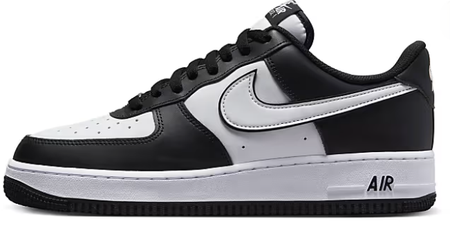 Nike Air Force 1'07 sneakers in black and white Now $86.50. Was $115.00. (-24%)Now $86.50 Was $115.00(-24%)