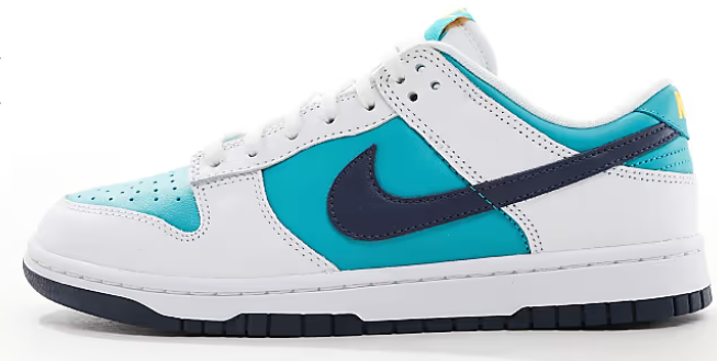 Nike Dunk Low Retro sneakers in blue and white Now $80.50. Was $115.00. (-30%)Now $80.50 Was $115.00(-30%)