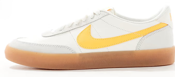 Nike Killshot 2 leather sneakers in white and yellow Now $63.00. Was $90.00. (-30%)Now $63.00 Was $90.00