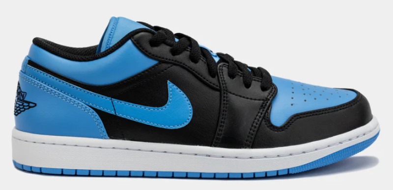 Air Jordan 1 Retro Low University Blue Mens Lifestyle Shoes $110.00 $79.98