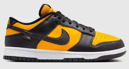 NIKE DUNK LOW "BLACK/UNIVERSITY GOLD" YELLOW $125.00 $88.00