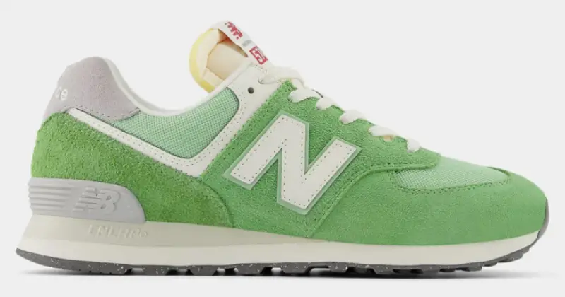 New Balance 574 Chive Green Mens Running Shoes $90.00 $49.98