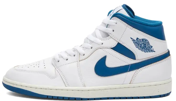 Air Jordan 1 MID SE White, Blue & Sail $155 $93