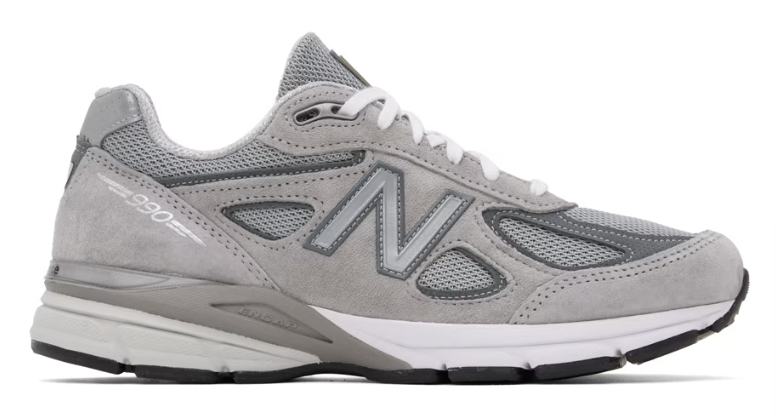 New Balance Gray Made in USA 990v4 Core Sneakers $176 USD $215 USD 18% OFF