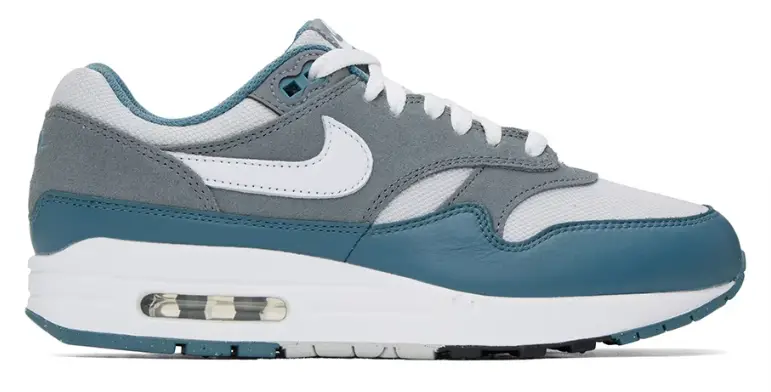 Nike Gray & Blue Air Max 1 Sneakers $85 USD $185 USD 54% OFF