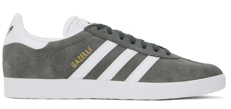 adidas Originals Gray & White Gazelle Sneakers