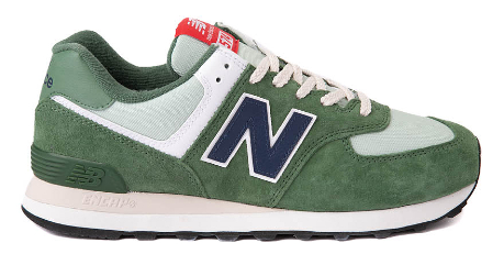 Mens New Balance 574 Athletic Shoe - Green / Navy $89.99 $59.98