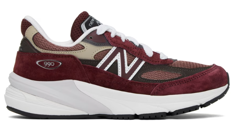 New Balance Burgundy Made in USA 990v6 Sneakers $165 USD $235 USD 30% OFF