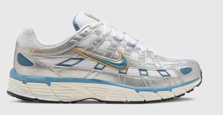 NIKE P-6000 "METALLIC SILVER AEGEAN STORM" SILVER $110.00 $77.00