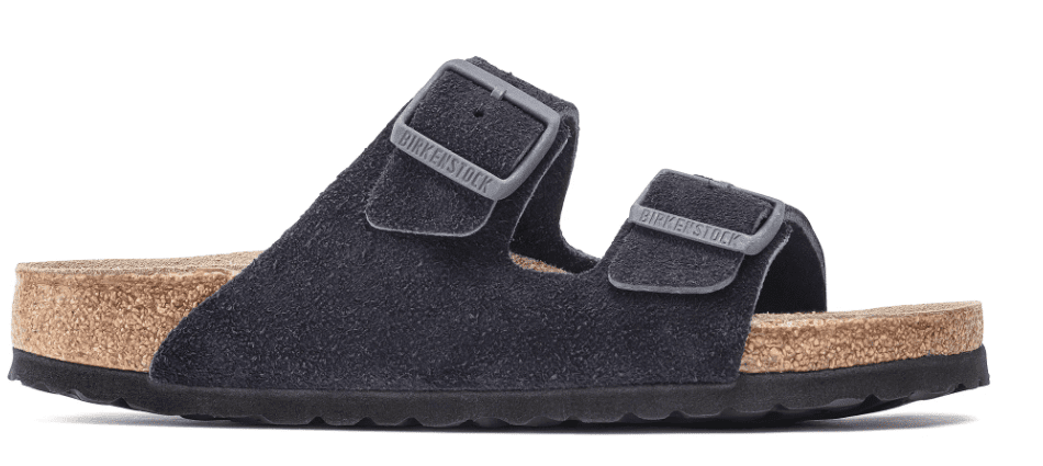 Birkenstock Arizona Suede Leather Soft Footbed - Midnight $98.00 USD $140.00 USD