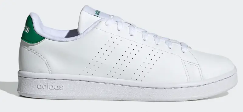Adidas advantage cloud white / cloud white / green cloud white / cloud white / green