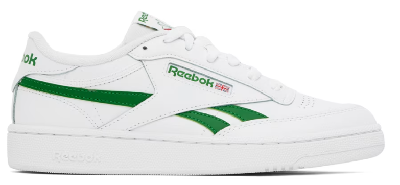 Reebok Classics White & Green Club C Revenge Sneakers $34 USD $80 USD 58% OFF