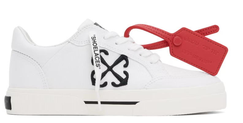 Off-White White New Vulcanized Sneakers $221 USD $395 USD 44% OFF