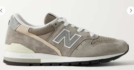 NEW BALANCE 996 Suede and Mesh Sneakers $175 40% off $105