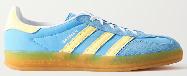 ADIDAS ORIGINALS Gazelle Indoor Leather and Suede-Trimmed Shell Sneakers $120 40% off $72