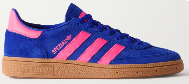 ADIDAS ORIGINALS Handball Spezial Leather-Trimmed Suede Sneakers $110 40% off $66