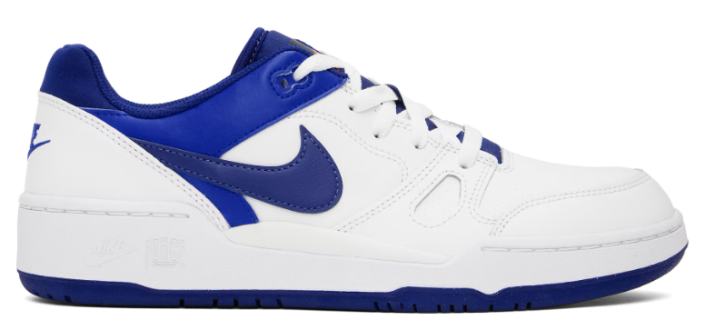 Nike White & Navy Full Force Sneakers $62 USD $95 USD 35% OFF