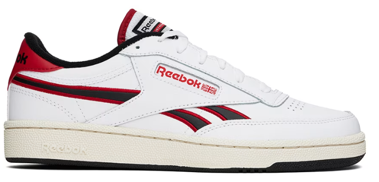 Reebok Classics White & Red Club C Revenge Sneakers $48 USD $85 USD 44% OFF