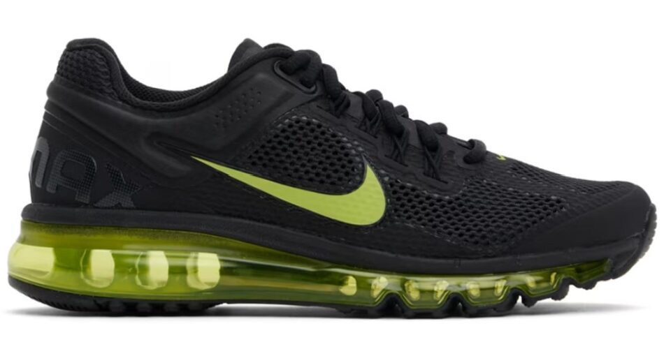 Nike Black & Green Air Max 2013 Sneakers $117 USD $180 USD 35% OFF