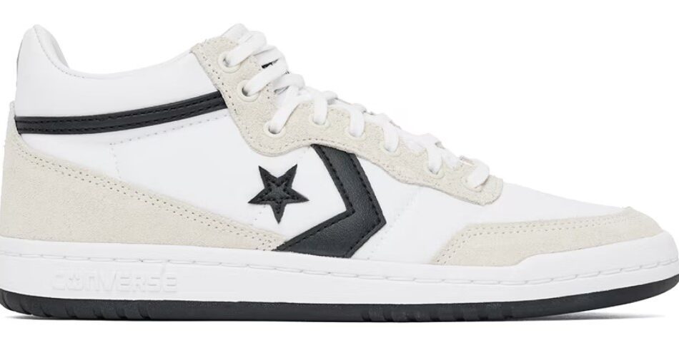 Converse White & Gray CONS Fastbreak Pro Mid Top Sneakers $36 USD $80 USD 55% OFF