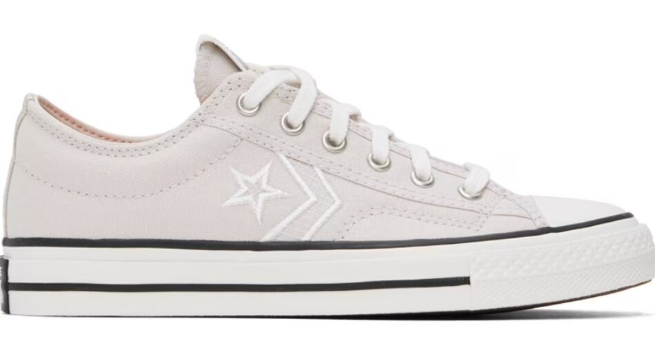 Converse Gray Star Player 76 Sneakers $34 USD $75 USD 55% OFF