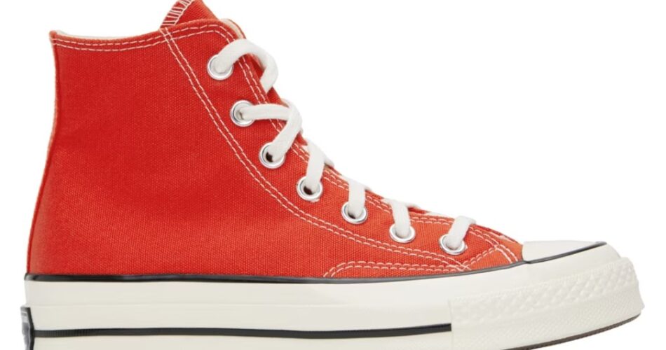 Converse Red Chuck 70 High Top Sneakers $45 USD $90 USD 50% OFF