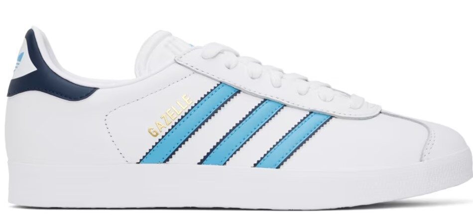 adidas Originals White Gazelle Sneakers $61 USD $100 USD 39% OFF