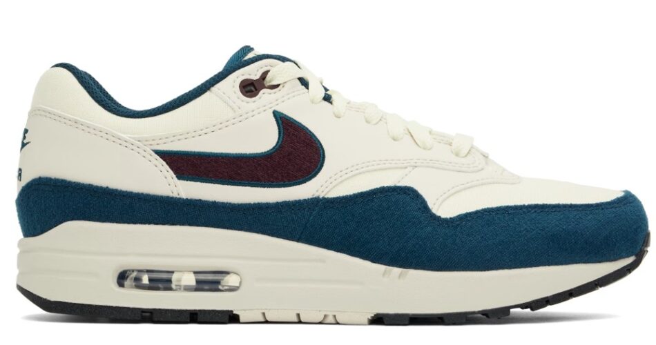 Nike Off-White & Burgundy Air Max 1 Sneakers $98 USD $150 USD 35% OFF