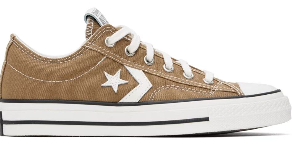 Converse Khaki Star Player 76 Sneakers $34 USD $75 USD 55% OFF