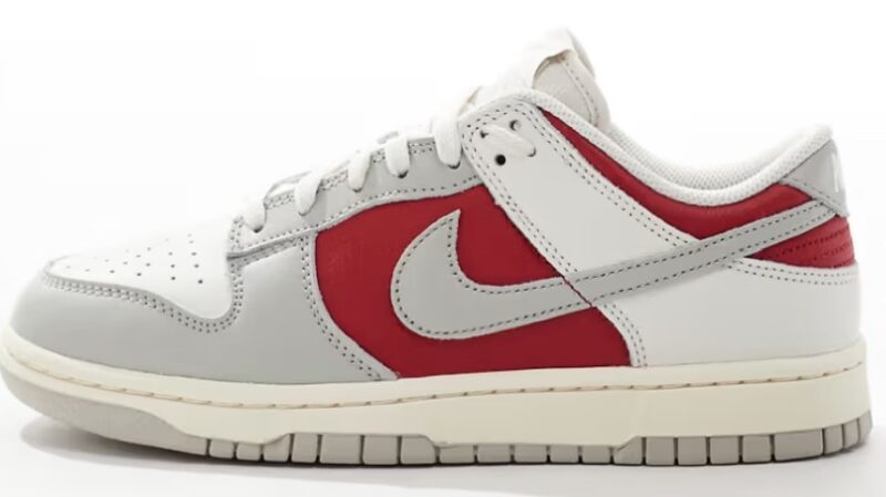 Nike Dunk Low Retro sneakers in off white and red Now $87.50. Was $125.00. (-30%)Now $87.50 Was $125.00(-30%)