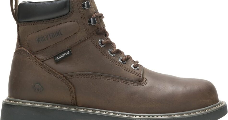 WOLVERINE Men's Floorhand Waterproof Steeltoe 6" Work Boot $57.00 $120.00