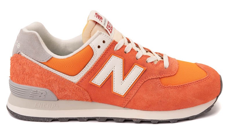 Mens New Balance 574 Athletic Shoe - Orange $89.99 $59.98