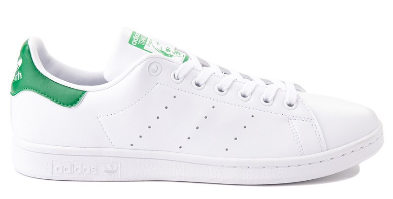 Mens adidas Stan Smith Athletic Shoe - White / Fairway Green $99.99 $49.98