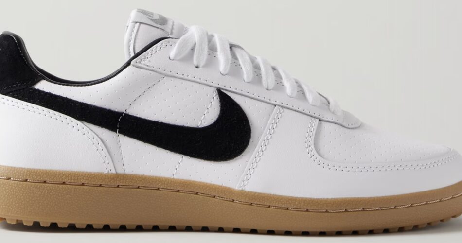 NIKE Field General 82 SP Suede-Trimmed Leather Sneakers $100 30% off $70