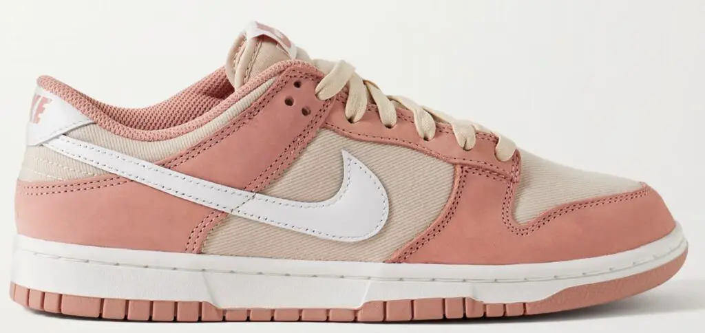 NIKE Dunk Low Retro PRM Red Stardust/ Summit White/ Sanddrift