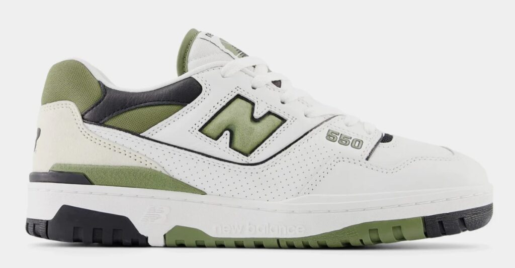 New Balance 550 White/Olive/Black