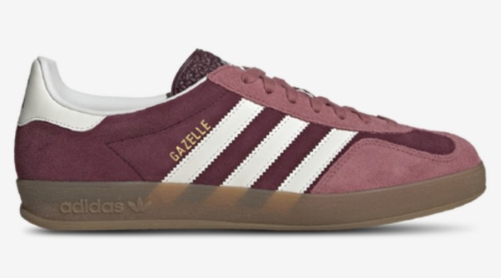 Adidas Gazelle Indoor Maroon/White $120.00 $89.99