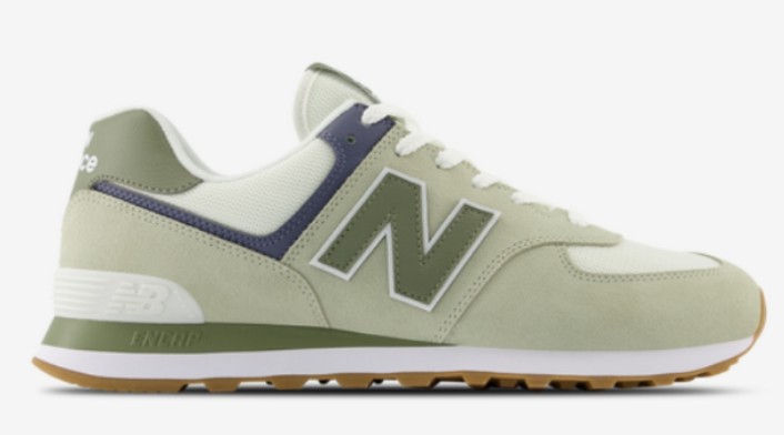 New Balance 574 Grey/Green/White $59.99 $90.00 33% off