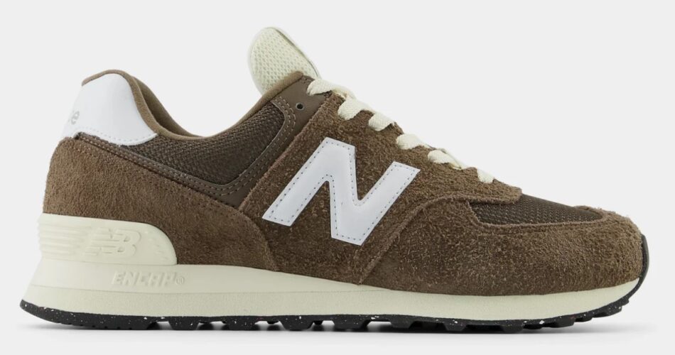 New Balance 574 Dark Mushroom Mens Running Shoes $90.00 $49.98