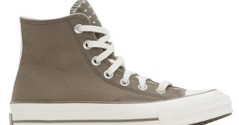 Converse Taupe Chuck 70 Worn-In High Top Sneakers $53 USD $90 USD 41% OFF