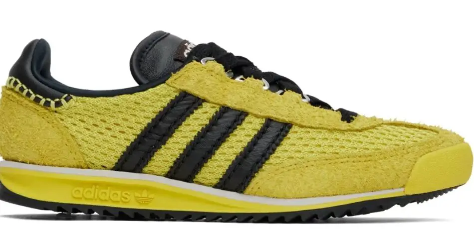 Wales Bonner Yellow & Black adidas Originals Edition SL76 Sneakers $135 USD $180 USD 25% OFF