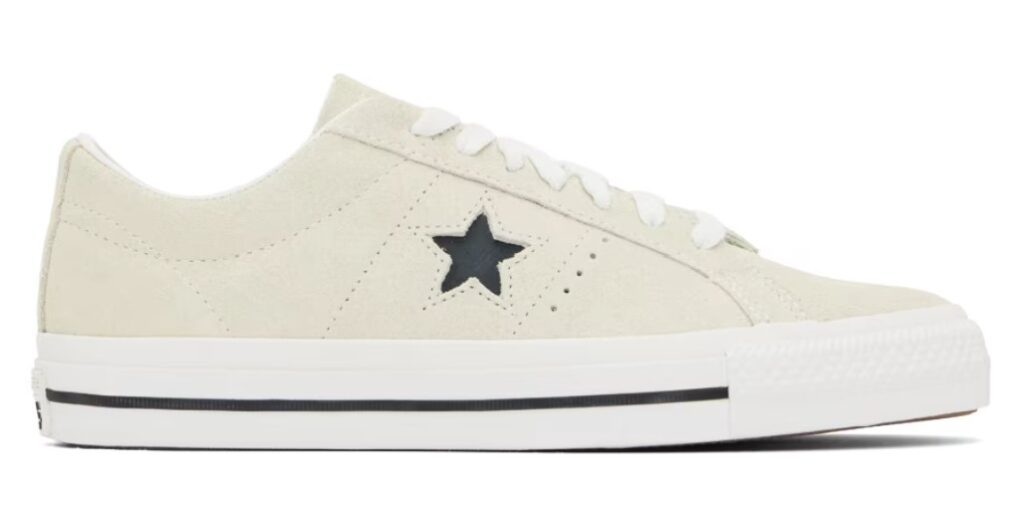 Converse CONS One Star Pro Suede Low Top Egret/White/Black
