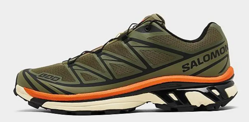 Salomon XT-6 Deep Lichen Green/Black/Red Orange