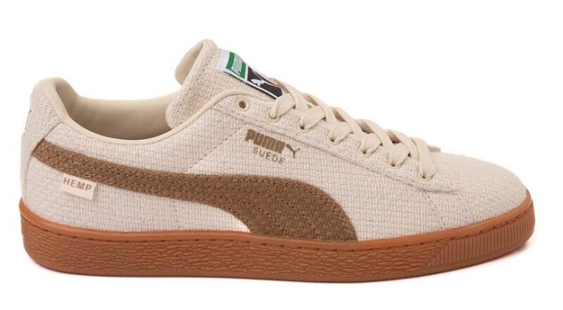 Mens PUMA Suede Hemp Athletic Shoe - Alpine Snow / Toasted Almond / Gum $84.99 $49.98