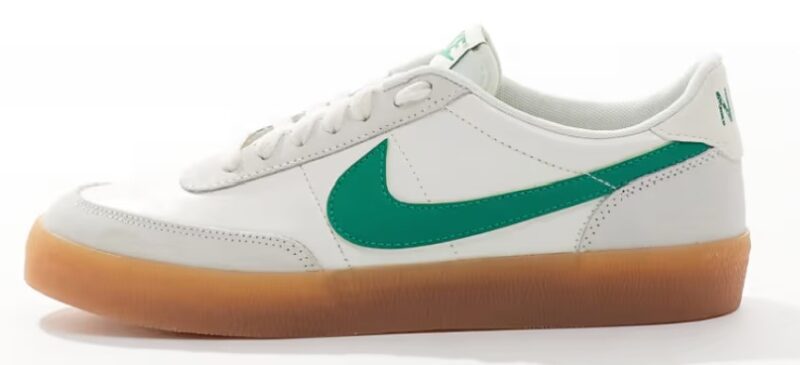 Nike Killshot 2 Leather sneakers in white and green Now $54.00. Was $90.00. (-40%)Now $54.00 Was $90.00(-40%)