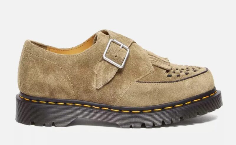 DR MARTENS RAMSEY SUEDE KILTIE BUCKLE CREEPER DESERT OASIS