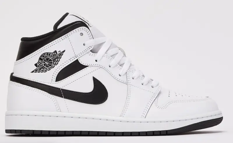 Air Jordan 1 Mid White/Black