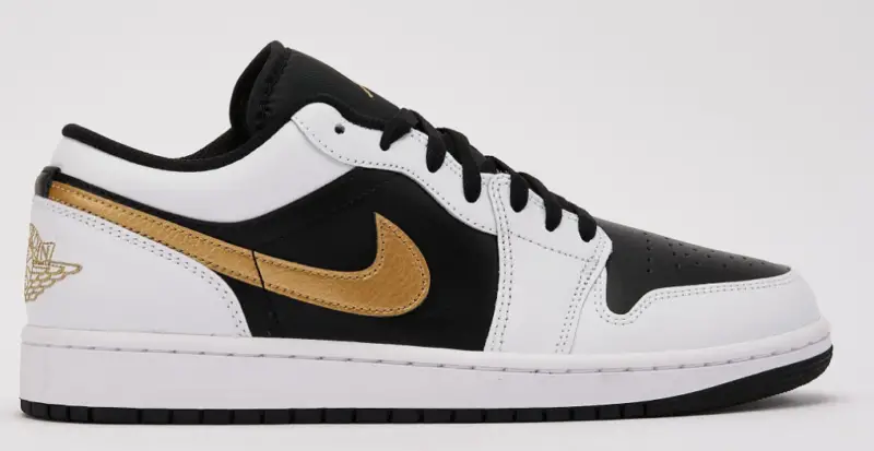 Air Jordan 1 Low White/Black/Golden