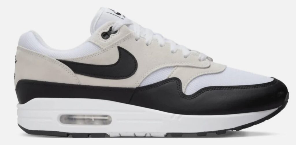 NIKE air max 1 white/black